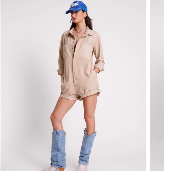 One Teaspoon Pants - One Teaspoon- Canvas Prophecy Jumpsuit